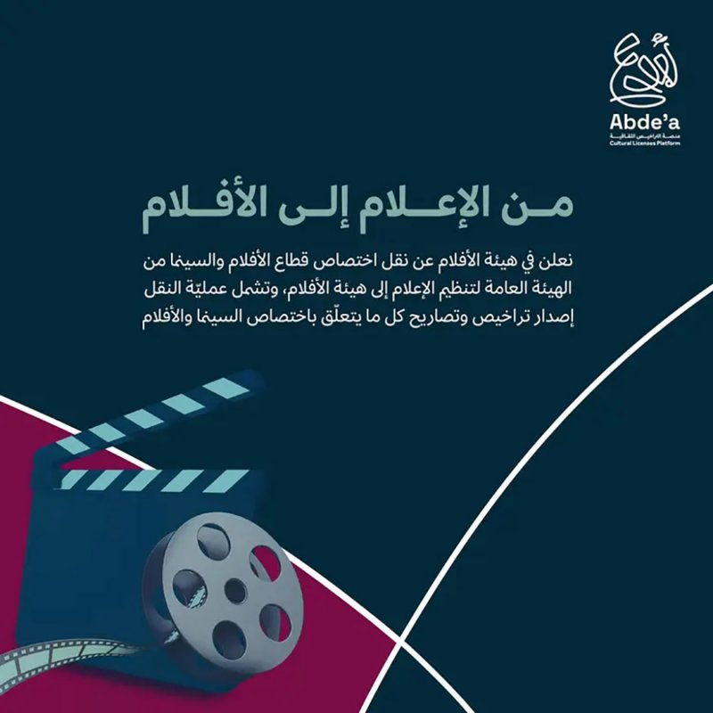 نقل اختصاص قطاع الأفلام والسينما من الهيئة العامة لتنظيم الإعلام إلى هيئة الأفلام