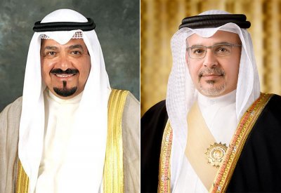 سمو ولي العهد رئيس مجلس الوزراء يهنئ سمو الشيخ أحمد عبدالله الأحمد الصباح