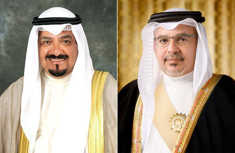 سمو ولي العهد رئيس مجلس الوزراء يهنئ سمو الشيخ أحمد عبدالله الأحمد الصباح