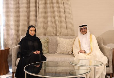 وزير التنمية الاجتماعية يلتقي بالوكيل المساعد لشؤون والأسرة في وزارة التنمية الاجتماعية والأسرة بدولة قطر الشقيقة