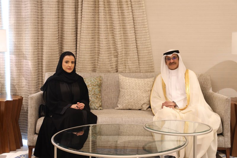 وزير التنمية الاجتماعية يلتقي بالوكيل المساعد لشؤون والأسرة في وزارة التنمية الاجتماعية والأسرة بدولة قطر الشقيقة
