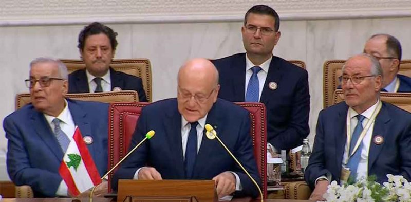 ميقاتي: نطالب بالضغط على إسرائيل لوقف اعتداءاتها على لبنان