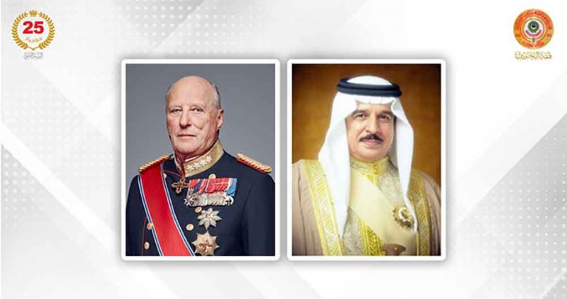 جلالة الملك المعظم يهنئ ملك النرويج بذكرى اليوم الوطني