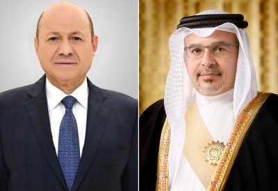 سمو ولي العهد رئيس مجلس الوزراء يهنئ رئيس مجلس القيادة الرئاسي بالجمهورية اليمنية بذكرى العيد الوطني