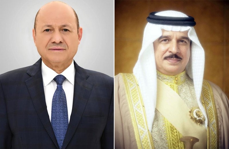 جلالة الملك المعظم يهنئ رئيس مجلس القيادة الرئاسي بالجمهورية اليمنية بذكرى العيد الوطني