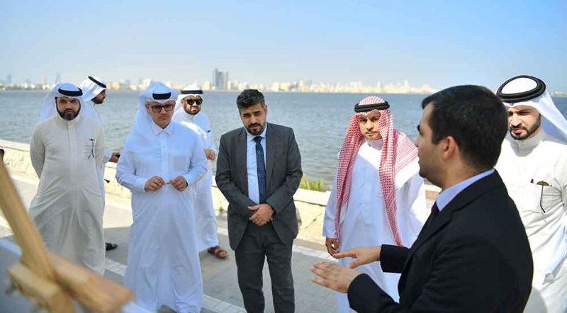 وكيل شؤون البلديات يتفقد أعمال تطوير ممشى توبلي في محافظة العاصمة