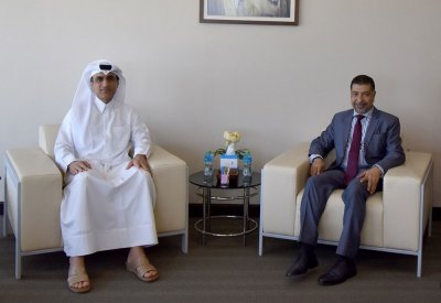 رئيس المؤسسة الوطنية لحقوق الإنسان يلتقي المدير العام للمكتب التنفيذي لمجلس وزراء العمل والشؤون الاجتماعية بدول مجلس التعاون