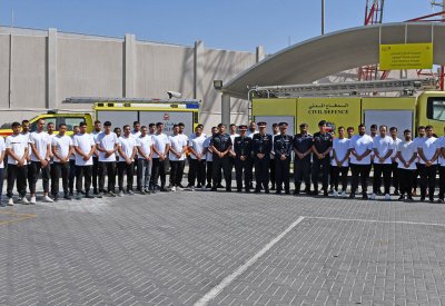 الإدارة العامة للدفاع المدني تطلق الدورة التأسيسية للدفعة الأولى للمتطوعين