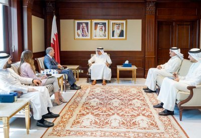 سعادة وزير الخارجية يستقبل المدير التنفيذي للمعهد الدولي للدراسات الاستراتيجية في الشرق الأوسط