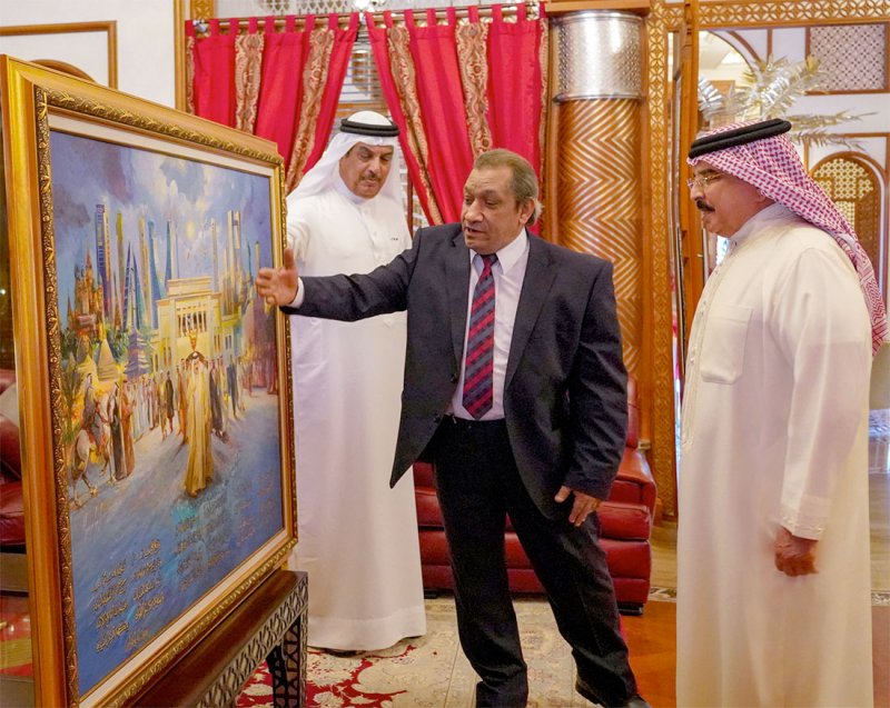 جلالة الملك المعظم يستقبل الشاعر محمد هادي الحلواجي