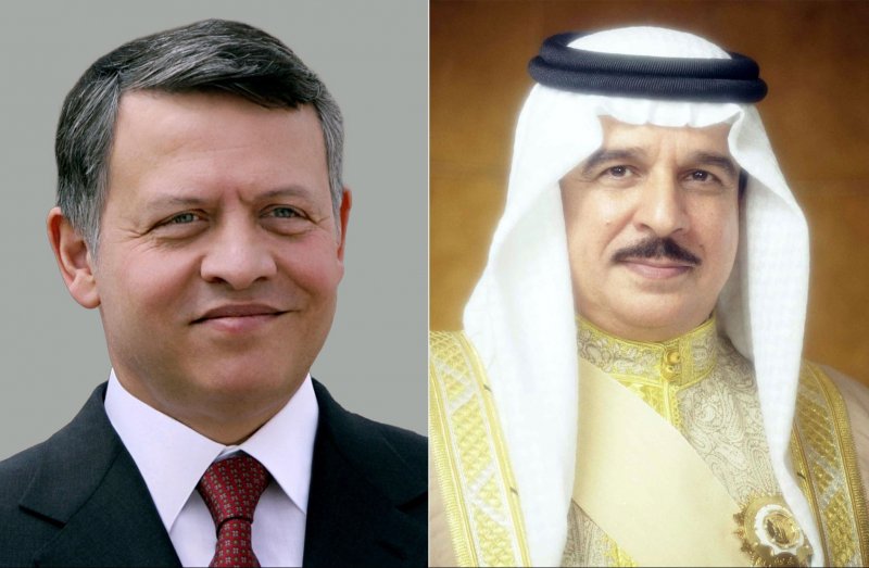 جلالة الملك المعظم يهنئ العاهل الأردني بمناسبة ذكرى عيد جلوس جلالته على العرش