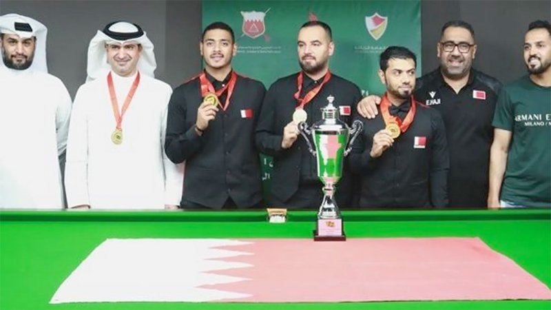 كأس الاتحاد العربي للبليارد والسنوكر.. البحرين تتوج بالذهبية