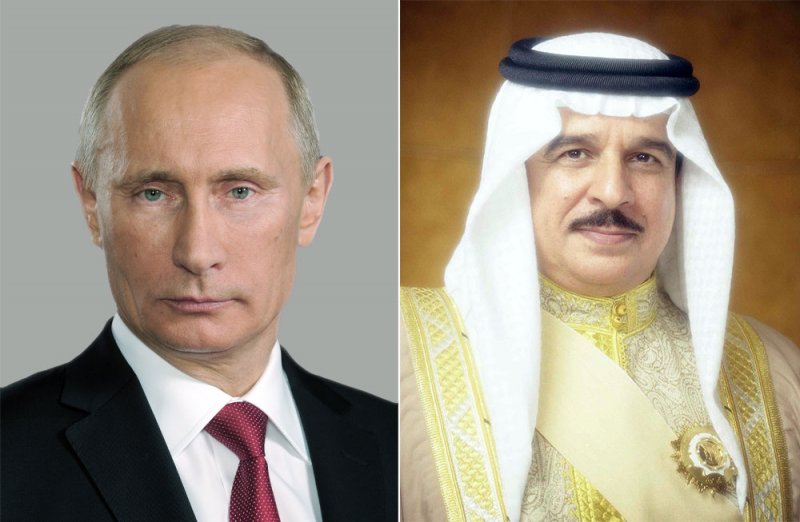 جلالة الملك المعظم يهنئ الرئيس الروسي بذكرى اليوم الوطني