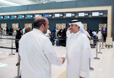 وزير العدل والشؤون الإسلامية والأوقاف يتابع توديع آخر أفواج حجاج مملكة البحرين من مطار البحرين الدولي 