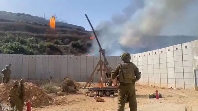 الجيش الإسرائيلي يحرق جنوب لبنان بواسطة "المنجنيق"