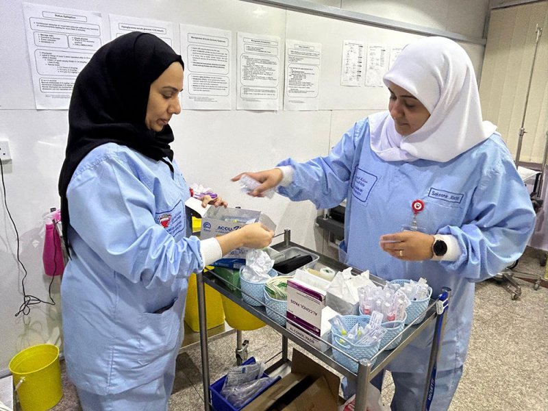 عيادة مملكة البحرين الطبية بمكة المكرمة تقدم خدماتها للحجاج