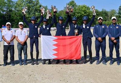 فريق وزارة الداخلية لقفز الحواجز يعزز مسيرة انجازاته بفوزه بالمركز الأول في بطولة دولية في ايطاليا