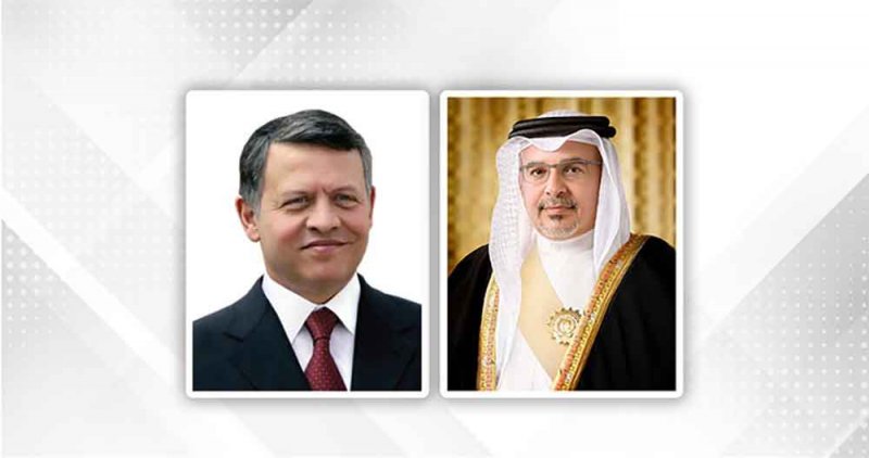 سمو ولي العهد رئيس مجلس الوزراء يتلقى برقية شكر جوابية من العاهل الأردني