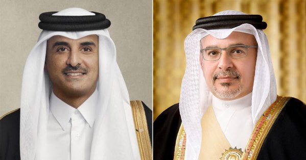 سمو ولي العهد رئيس مجلس الوزراء يهنئ سمو أمير دولة قطر بذكرى تولي سموه مقاليد الحكم