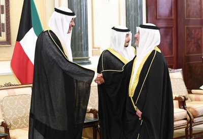 سفير البحرين لدى الكويت يحضر استقبال سمو ولي عهد دولة الكويت لرؤساء البعثات الدبلوماسية المعتمدين بالكويت
