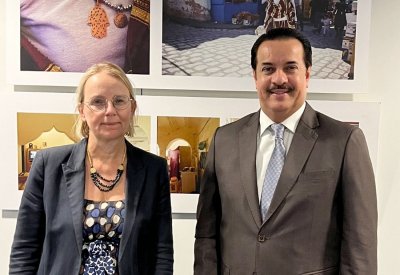سفير مملكة البحرين لد  بلجيكا يجتمع مع المدير العام لشؤون الشرق الأوسط وشمال أفريقيا بالاتحاد الأوروبي