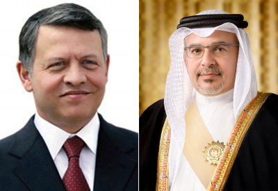 سمو ولي العهد رئيس مجلس الوزراء يتلقى برقية شكر جوابية من العاهل الأردني
