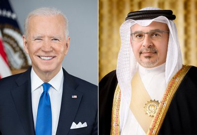 سمو ولي العهد رئيس مجلس الوزراء يهنئ رئيس الولايات المتحدة الأمريكية بذكرى الاستقلال