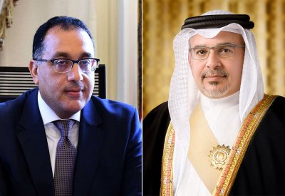 سمو ولي العهد رئيس مجلس الوزراء يهنئ الدكتور مصطفى مدبولي