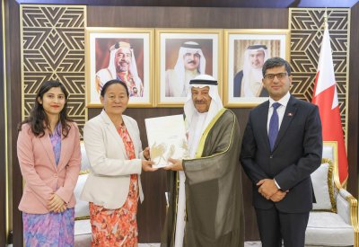 الصالح يشيد باستمرار تطور علاقات الصداقة ومجالات التعاون الثنائي بين البحرين ونيبال