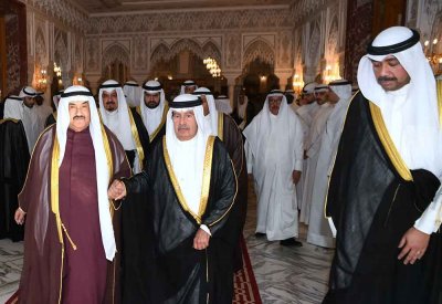سمو الشيخ علي بن خليفة آل خليفة يقدم واجب العزاء لدولة الكويت الشقيقة في وفاة الشيخ علي عبدالله السالم المبارك الصباح