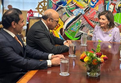 وزير الخارجية يجتمع مع معالي السيدة نانسي بيلوسي عضو مجلس النواب الأمريكي الرئيسة السابقة للمجلس