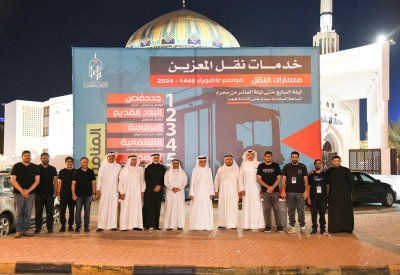 رئيس الأوقاف الجعفرية يدشن مشروع خدمات نقل المعزين لموسم عاشوراء