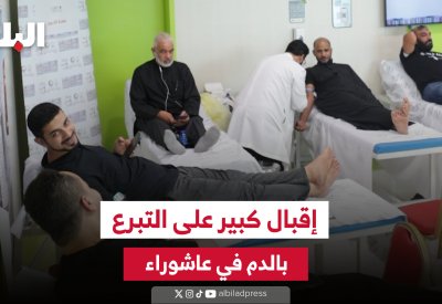 بالفيديو: إقبال كبير على حملة الإمام الحسين للتبرع بالدم