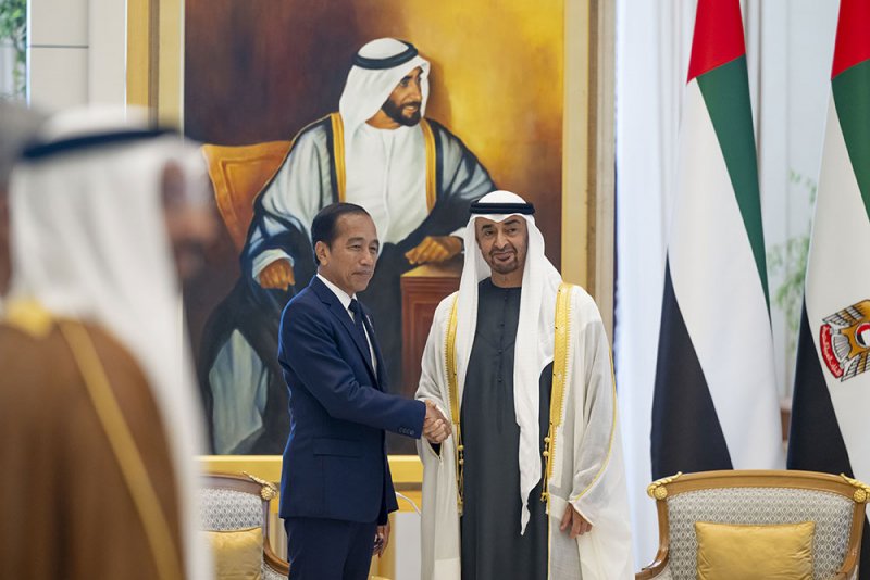 الرئيس الإماراتي يبحث مع الرئيس الإندونيسي الشراكة الاقتصادية بين البلدين