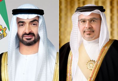 سمو ولي العهد رئيس مجلس الوزراء يهنئ رئيس دولة الإمارات العربية المتحدة