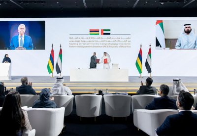 الإمارات وموريشيوس توقعان اتفاقية شراكة اقتصادية شاملة