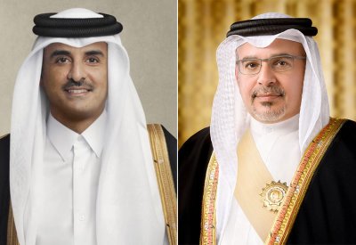 سمو ولي العهد رئيس مجلس الوزراء يتلقى برقية شكر جوابية من سمو أمير دولة قطر