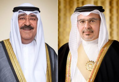 سمو ولي العهد رئيس مجلس الوزراء يتلقى برقية شكر جوابية من سمو أمير دولة الكويت