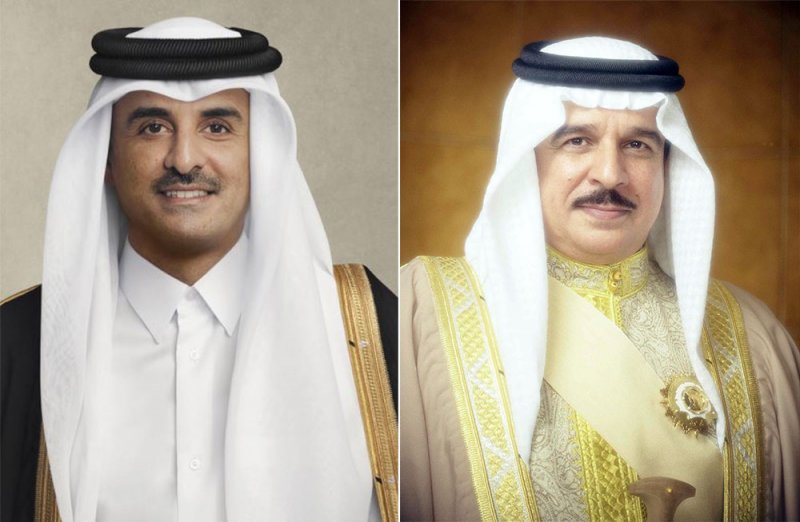 جلالة الملك المعظم يتلقى برقية شكر جوابية من سمو أمير دولة قطر
