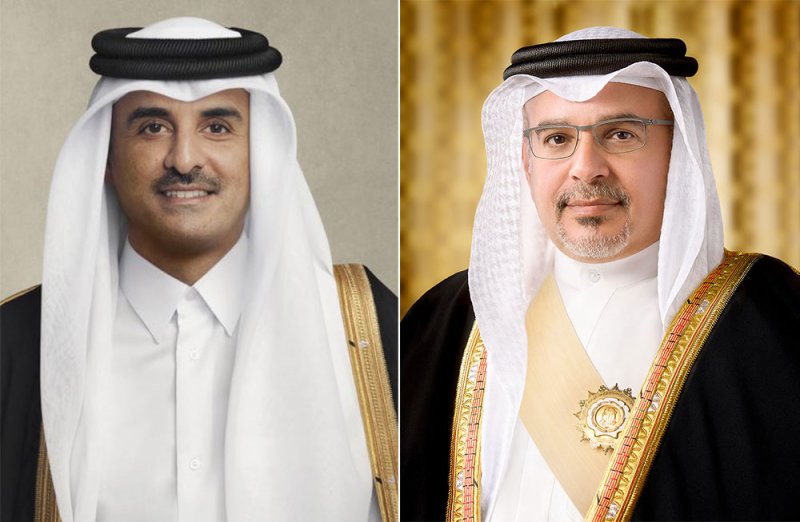 سمو ولي العهد رئيس مجلس الوزراء يتلقى برقية شكر جوابية من سمو أمير دولة قطر
