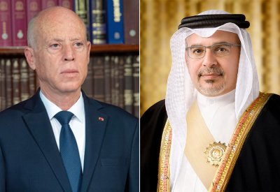 سمو ولي العهد رئيس مجلس الوزراء يهنئ الرئيس التونسي بذكرى عيد الجمهورية