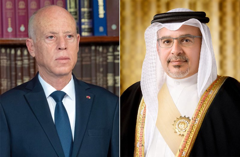 سمو ولي العهد رئيس مجلس الوزراء يهنئ الرئيس التونسي بذكرى عيد الجمهورية