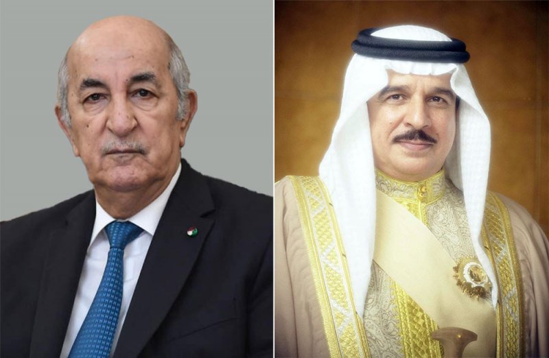 جلالة الملك المعظم يتلقى برقية شكر جوابية من رئيس الجمهورية الجزائرية