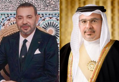 سمو ولي العهد رئيس مجلس الوزراء يهنئ العاهل المغربي بمناسبة ذكرى عيد العرش
