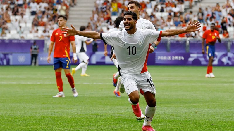 الأولمبياد.. مصر تتصدر مجموعتها بانتصار مذهل على إسبانيا