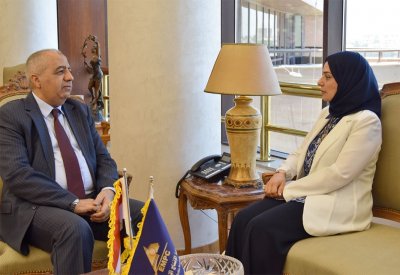 سفيرة مملكة البحرين لدى جمهورية مصر العربية تزور مدينة الإنتاج الإعلامي