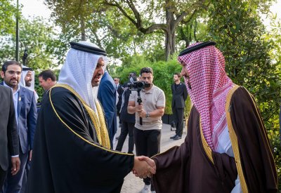 سمو الشيخ عيسى بن علي يحضر حفل استقبال اللجان الاولمبية للسعودية والإمارات وقطر