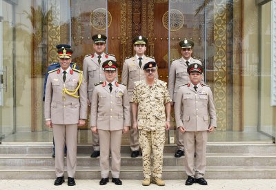 وفد عسكري مصري يزور المتحف العسكري لقوة دفاع البحرين