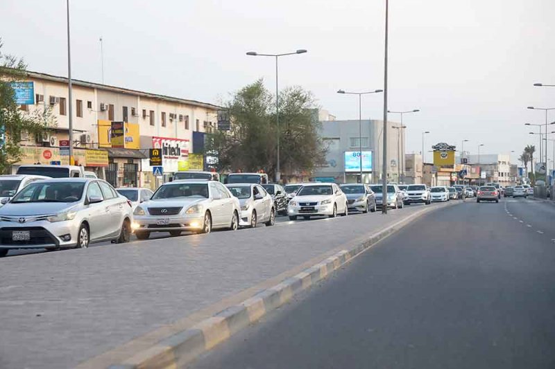 40 دقيقة  لقطع شارع الهملة بنجاح