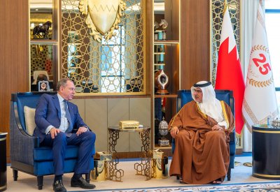 سمو ولي العهد رئيس مجلس الوزراء يستقبل سفير الجمهورية الإيطالية لدى مملكة البحرين